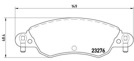 Гальмівні колодки дискові BREMBO P 61 070