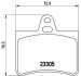 Колодки тормозные CITROEN C5/407/508/607 -01 задн. BREMBO P 61 073 (фото 1)