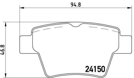 Гальмівні колодки дискові BREMBO P 61 080