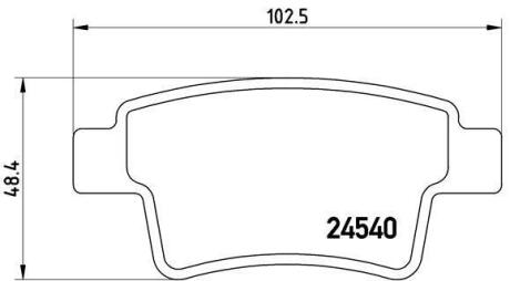 Гальмівні колодки дискові BREMBO P 61 085