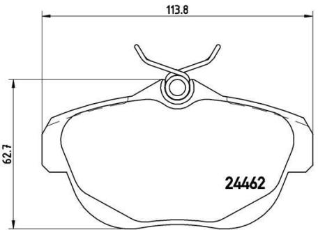 Гальмівні колодки дискові BREMBO P 61 087