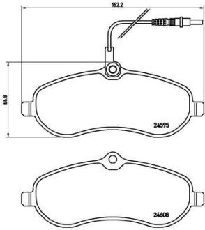 Гальмівні колодки дискові BREMBO P 61 096