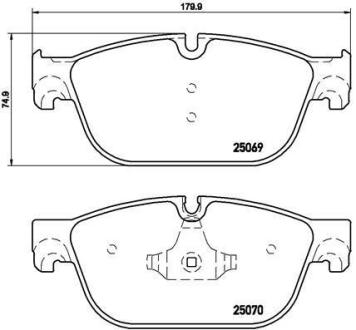 Гальмівні колодки дискові BREMBO P 61 107