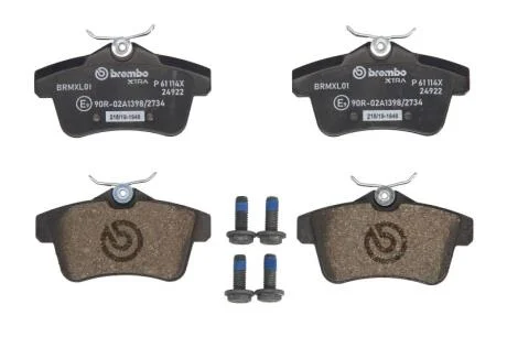 Гальмівні колодки дискові BREMBO P 61 114X