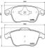 Колодки тормозные PSA C4 PICASSO/5008 06- 1.6-2.0 перед. BREMBO P 61 117 (фото 1)