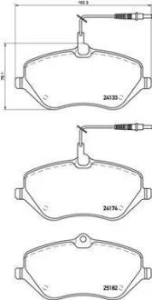 Гальмівні колодки дискові BREMBO P61119