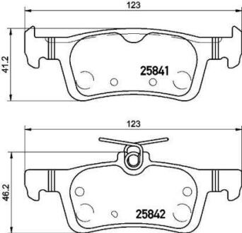 Комплект тормозных колодок BREMBO P61121