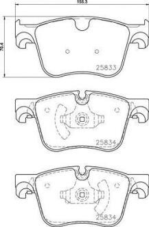 Комплект гальмівних колодок BREMBO P 61 127