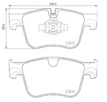 Гальмівні колодки дискові BREMBO P 61 135