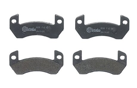 Гальмівні колодки, дискові BREMBO P 62 002