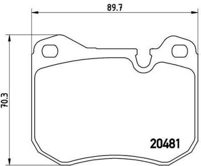 Гальмівні колодки, дискові BREMBO P 65 002