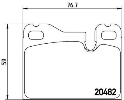 Гальмівні колодки, дискові BREMBO P 65 003