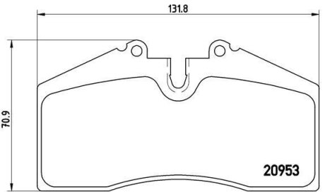 Гальмівні колодки, дискові BREMBO P 65 005