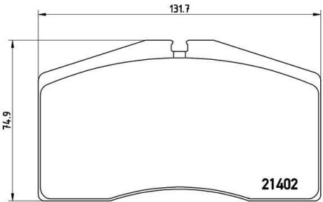 Гальмівні колодки, дискові BREMBO P 65 006