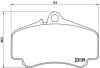 Комплект тормозных колодок, дисковый тормоз BREMBO P 65 011 (фото 1)