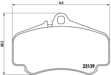 Гальмівні колодки, дискові BREMBO P 65 011