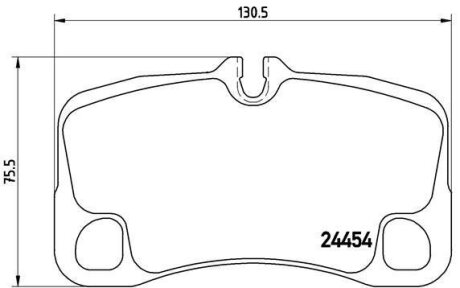 Гальмівні колодки, дискові BREMBO P 65 013