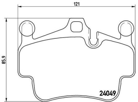 Гальмівні колодки дискові BREMBO P 65 014