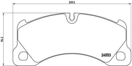 Гальмівні колодки дискові BREMBO P 65 017