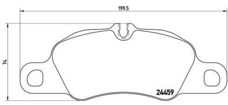 Гальмівні колодки дискові BREMBO P65018