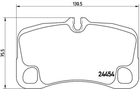 Гальмівні колодки, дискові BREMBO P 65 022