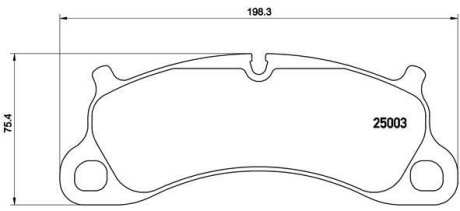 Гальмівні колодки, дискові BREMBO P 65 025