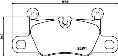 Гальмівні колодки дискові BREMBO P65031