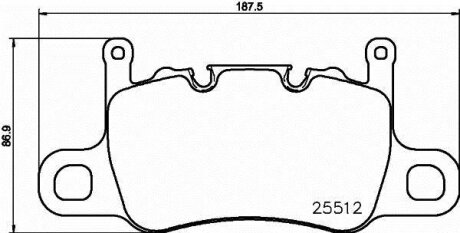 Гальмівні колодки, дискові BREMBO P 65 037