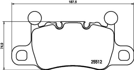 Гальмівні колодки дискові BREMBO P 65 038