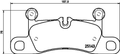 Гальмівні колодки, дискові BREMBO P 65 042