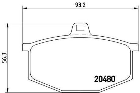 Гальмівні колодки, дискові BREMBO P 68 005