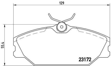 Гальмівні колодки дискові BREMBO P 68 027