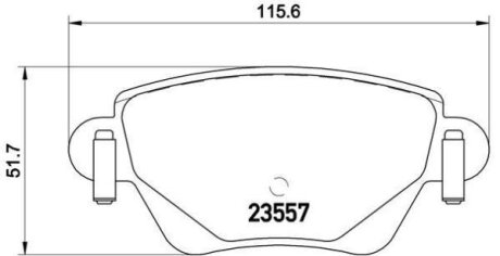 Гальмівні колодки, дискові BREMBO P 68 028