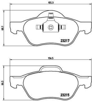 Гальмівні колодки дискові BREMBO P 68 029