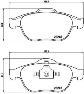 Гальмівні колодки дискові BREMBO P 68 040