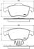Комплект гальмівних колодок з 4 шт. дисків BREMBO P 68 047 (фото 1)