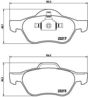 Гальмівні колодки дискові BREMBO P 68 048