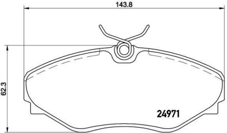 Гальмівні колодки, дискові BREMBO P 68 055