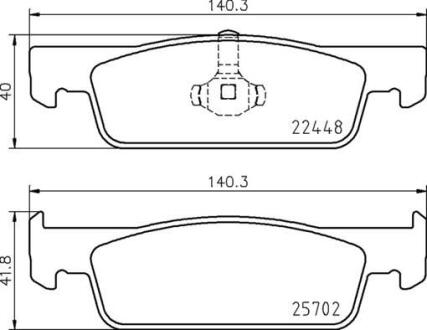 Гальмівні колодки дискові BREMBO P 68 069