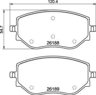 Гальмівні колодки дискові BREMBO P 68 073