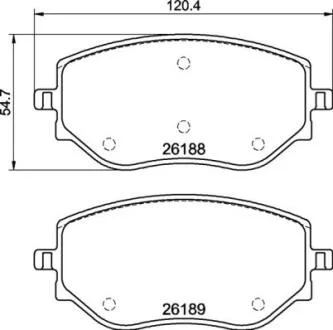Гальмівні колодки дискові BREMBO P 68 073