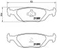 Гальмівні колодки, дискові BREMBO P 71 003 (фото 1)