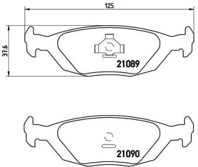 Гальмівні колодки, дискові BREMBO P 71 003