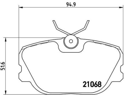 Гальмівні колодки, дискові BREMBO P 71 004