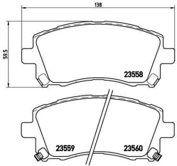 Гальмівні колодки дискові BREMBO P 78 010