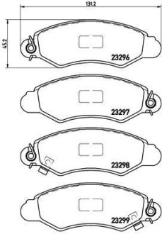 Гальмівні колодки, дискові BREMBO P 78 012