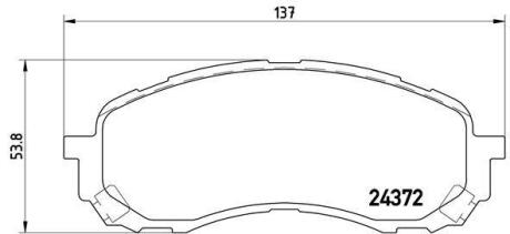 Гальмівні колодки дискові BREMBO P 78 015