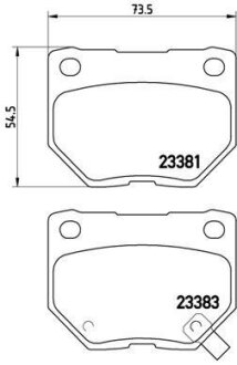 Гальмівні колодки, дискові BREMBO P 78 016