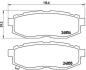 Колодки тормозные SUBARU LEGACY/TRIVECA 05- 2.0-3.6 задн. BREMBO P 78 018 (фото 1)