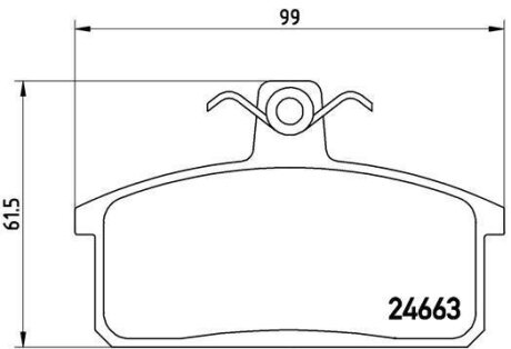 Колодки тормозные SUZUKI VITARA/SAMURAI 88-04 1.0-1.3/1.9 DIESEL перед. BREMBO P 79 007